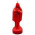 10-inch red Santa Muerte figural Holy Death candle for devotional altar work — used for love, passion, and romantic attraction petitions.