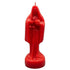 10-inch red Santa Muerte figural Holy Death candle for devotional altar work — used for love, passion, and romantic attraction petitions.