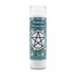 Pentacle Protection ritual jar candle with warding symbol label, 7-day shielding candle for home protection and spiritual defense