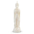 White wax figure candle 8 inches tall shaped like a standing human male, used in hoodoo and sympathetic magic for healing, protection, and blessing rituals.