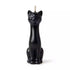 Black cat figural candle 5 and 1/2 inch tall for hoodoo luck jinx breaking and protective ritual work