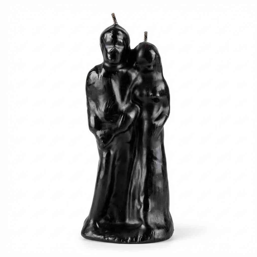 Marriage Black Bride &amp;amp; Groom Candle – 6" Ritual Candle for Release, Separation &amp;amp; Protection