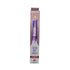Colorful pink and purple drip candles packaged in a tall box with a lit candle at the top and vibrant cascading wax drip design, set of 2