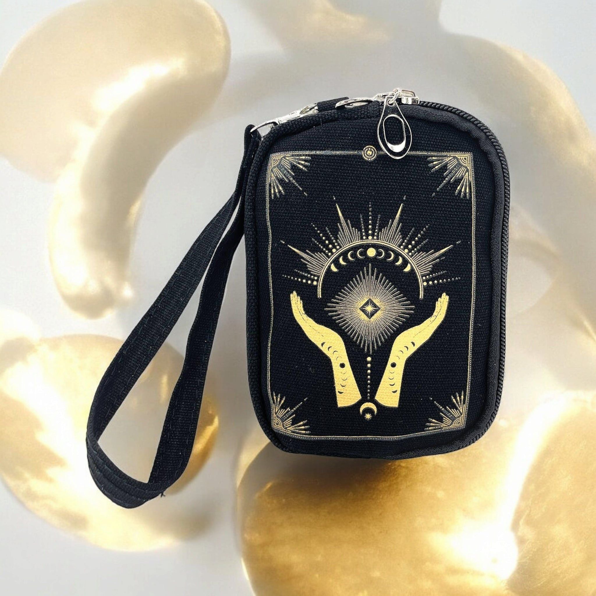 Celestial Hands Wristlet – Moon Pendant, Celestial Sky, or Moon Phases