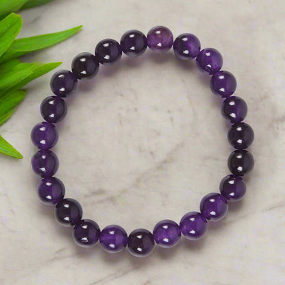Chakra Natural Gemstone Bracelet – Third Eye Chakra Amethyst
