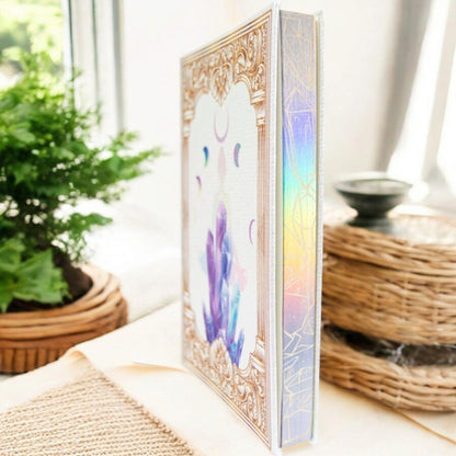 Chakra Crystal Vegan Leather Journal – Healing, Goal Tracking &amp; Daily Planner