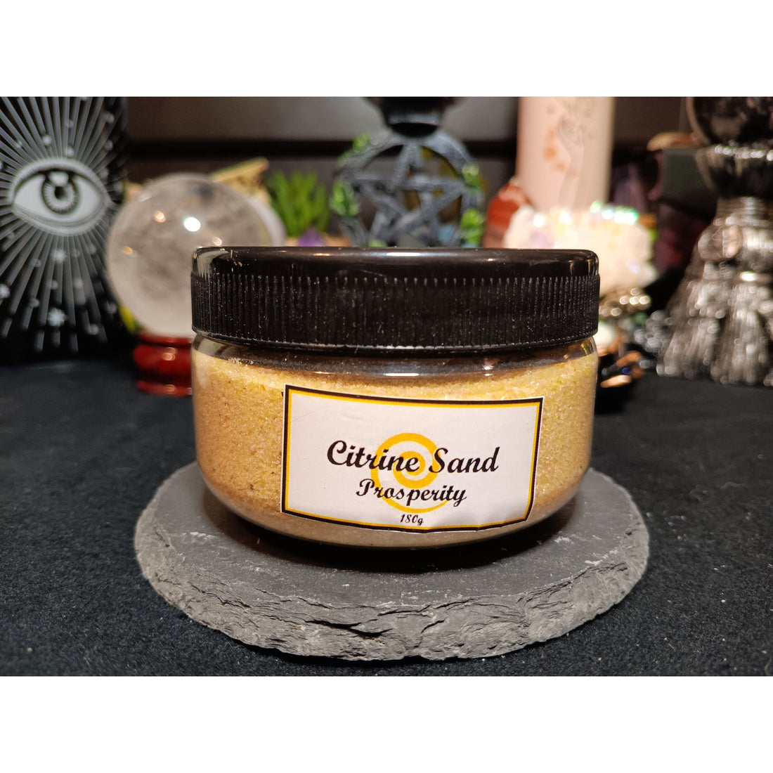 Citrine Crystal Sand – Natural Loose Crystal for Spells, Prosperity, &amp; Energy Work