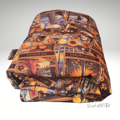 Classic Tarot &amp; Black Cat Reading Mat, Deck Wrap &amp; Altar Cloth | Reversible Padded Tarot Accessory
