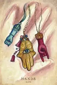 Close-up of multiple Anatomy of a Witch Oracle cards face up showing detailed linework and symbolic body and nature imagery by Zakroff.