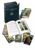 Book of Shadows Tarot two-deck set by Barbara Moore — box with guidebook and illustrated cards showing mystical As Above So Below Wiccan tarot imagery.