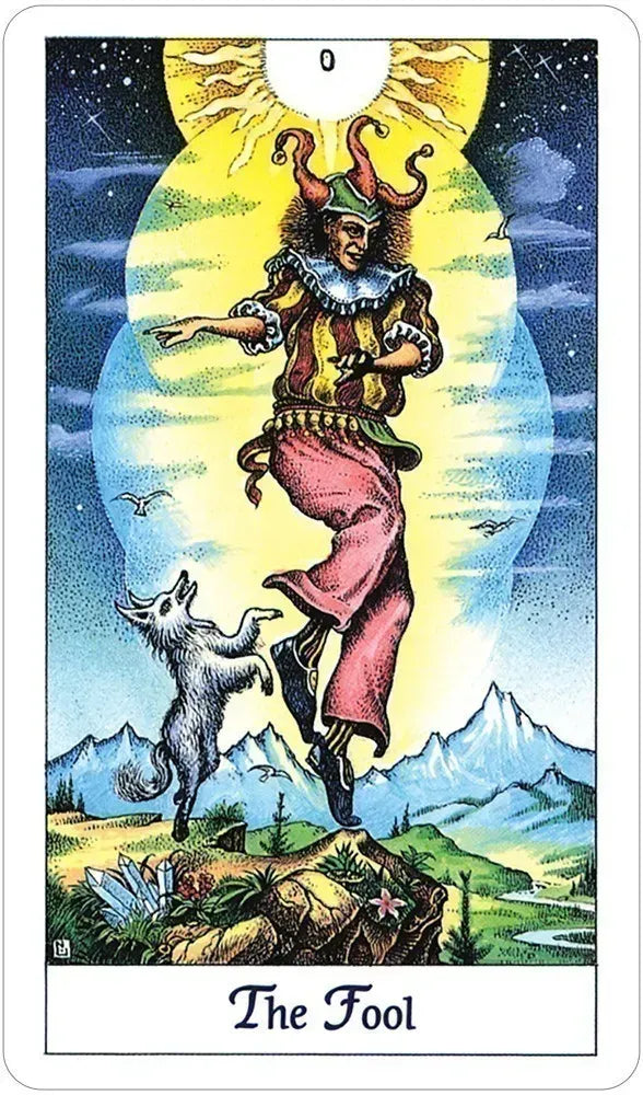 Cosmic Tarot deck laid out showing multiple cards with consistent photorealistic art style and rich colour palette