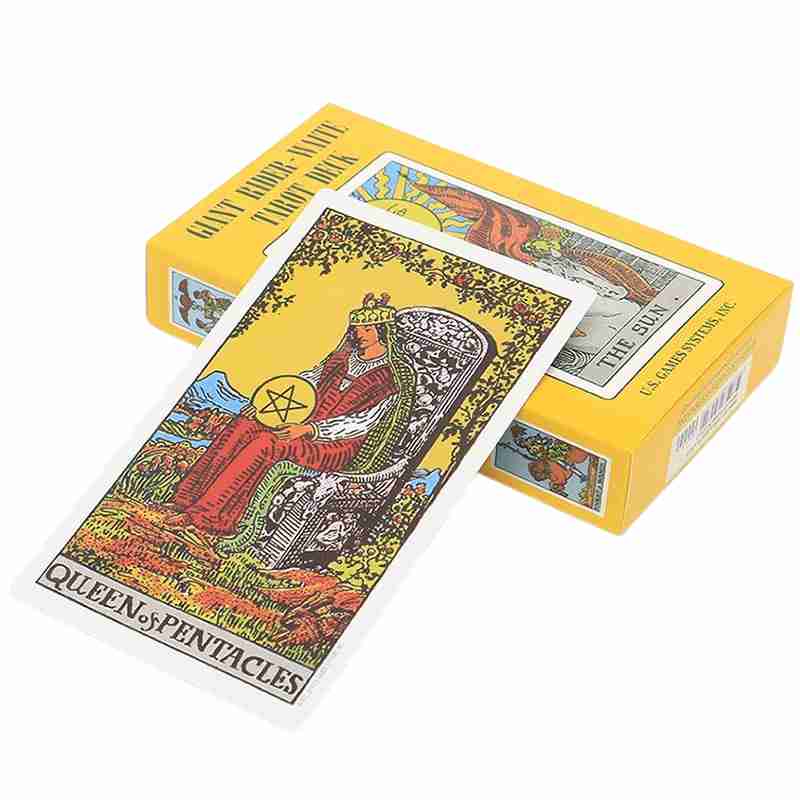 Giant Rider-Waite Tarot Deck – 4" x 6 1/2" – Classic Artwork by Pamela Colman Smith