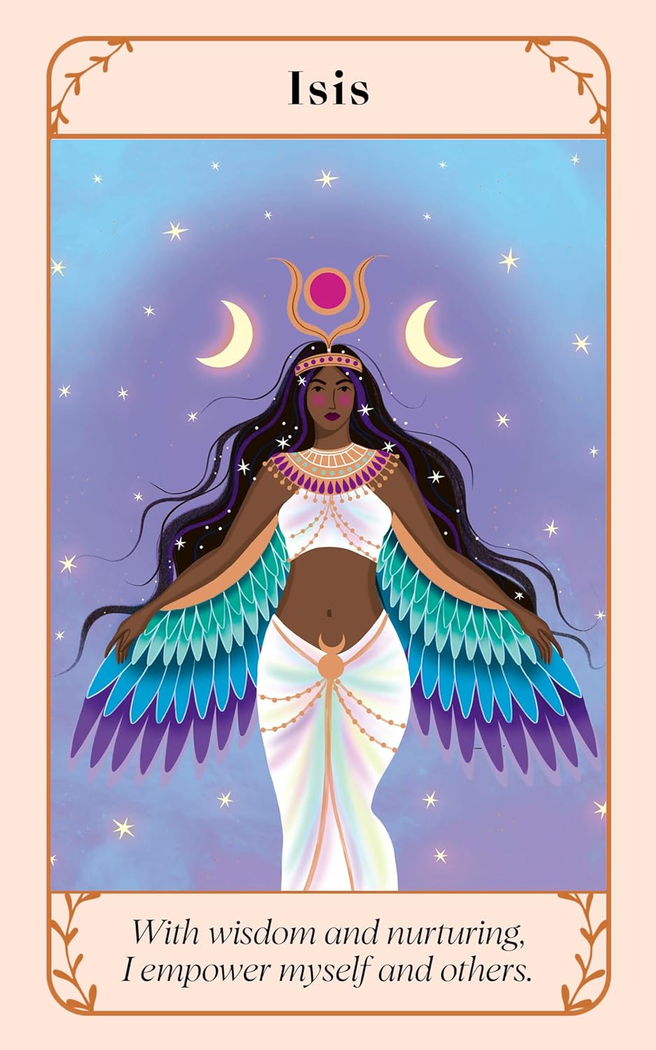Spread of multiple Goddess Oracle cards by Katja Perez showing varied goddess portraits and colorful illustrated artwork.