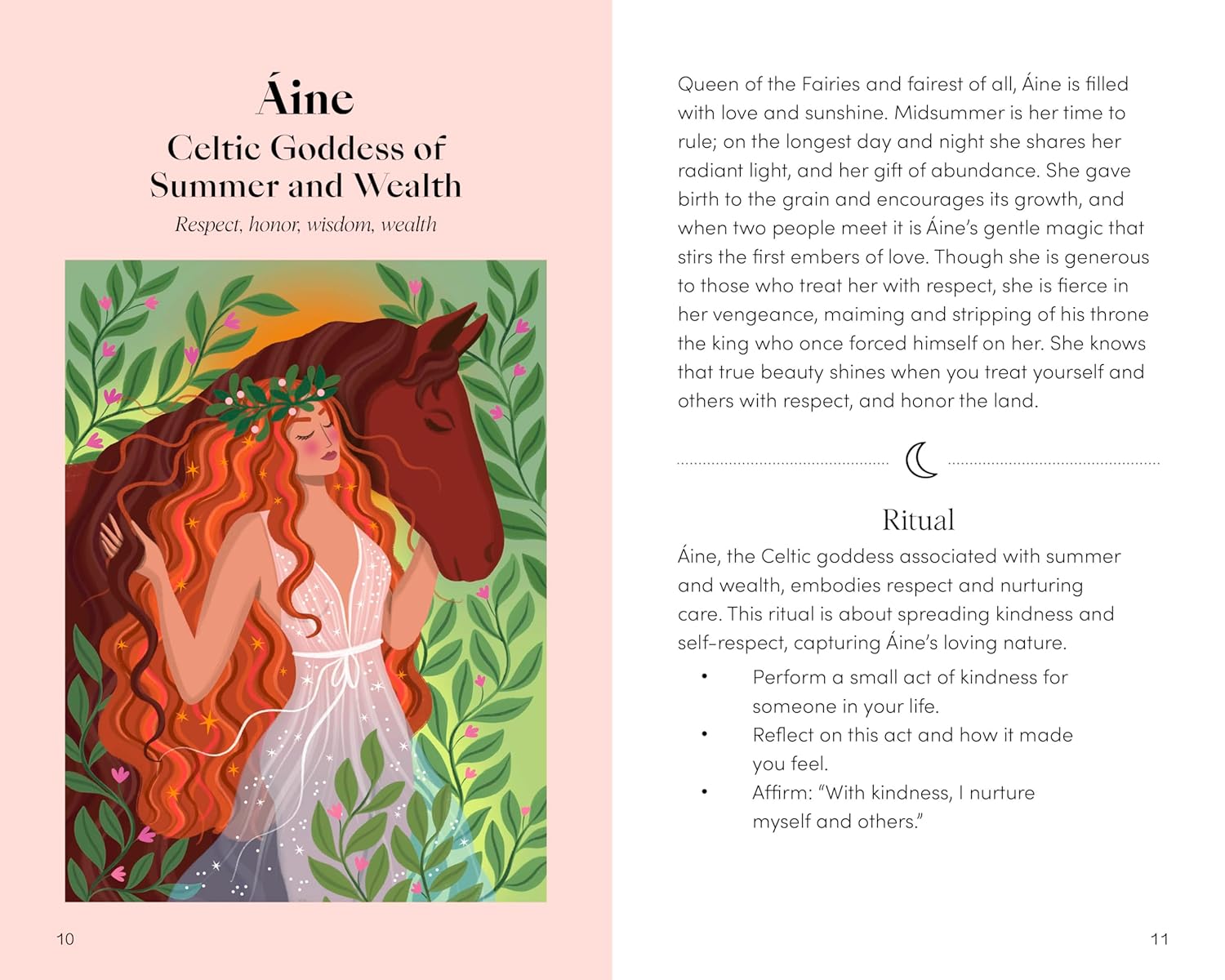 Three Goddess Oracle cards by Katja Perez fanned out showing diverse goddess representations and card border design.