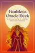 Goddess Oracle Deck box by Katja Perez showing illustrated goddess card artwork with rich color and divine feminine imagery.