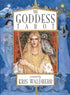 The Goddess Tarot card featuring a colorful goddess figure in flowing robes with gold ornamental details
