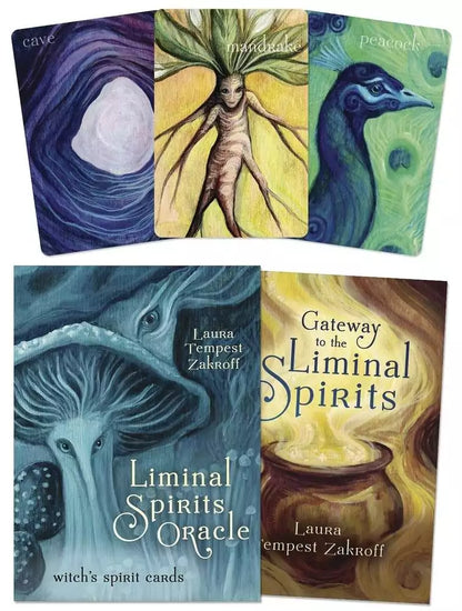 Liminal Spirits Oracle deck box by Laura Tempest Zakroff showing modern sigil witch spirit card art