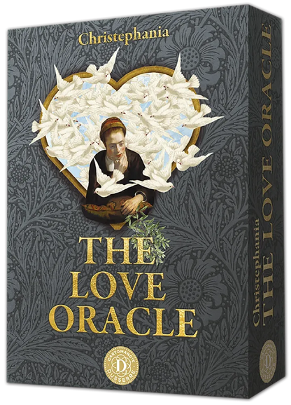 The Love Oracle deck box by Christephania showing romantic illustrated oracle cards for love and relationship guidance