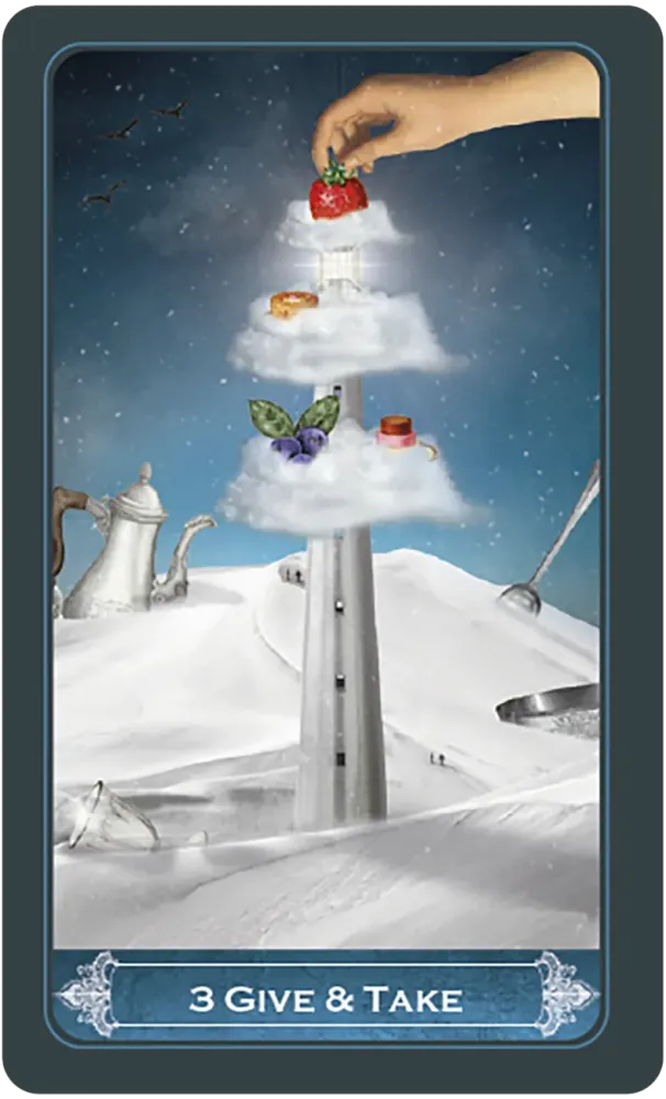 The Love Oracle card featuring couple or heart symbolism illustration