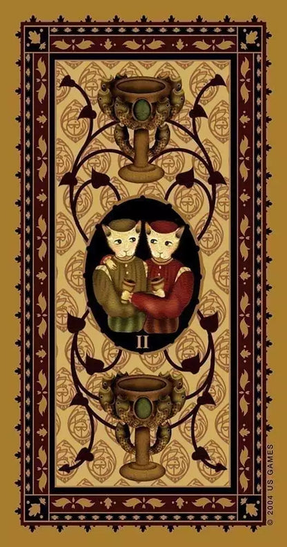 Medieval Cat Tarot Deck by Pace &amp;amp; Teng — Whimsical Cat-Themed 78-Card Tarot