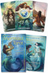 Mermaid Tarot deck cards fanned out beside the 288-page Llewellyn guidebook, showing mermaid and ocean-themed illustrations by Julie Dillon.