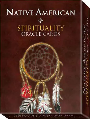 Box of Native American Oracle Cards featuring illustrated Native American spirituality imagery — Massimo Rotundo Lo Scarabeo deck.