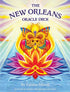 New Orleans Oracle deck card showing a vibrant butterfly surrounded by lotus flowers and water, representing the spiritual themes of New Orleans Voodoo and Creole tradition.