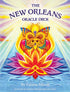New Orleans Oracle deck card showing a vibrant butterfly surrounded by lotus flowers and water, representing the spiritual themes of New Orleans Voodoo and Creole tradition.