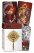 Deck of Notoria Tarot in Light cards by Fabio Listrani featuring luminous intricate classical esoteric art illustrations in a 78-card tarot set