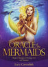 Oracle of the Mermaids 45-card deck by Lucy Cavendish showing box and illustrated cards with luminous oceanic mermaid imagery
