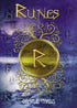 Rune Oracle Cards by Cosimo Musio — illustrated oracle card set featuring a prominent Elder Futhark rune in gold against purple background with intricate designs and Norse symbolism.