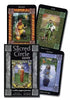 Sacred Circle Celtic Pagan Tarot four cards — Potential, Earth, King of Cups, and Queen of Cups with rich Celtic imagery and wheel-of-year symbolism.