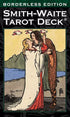 Smith-Waite Borderless Tarot deck showing the original RWS artwork by Pamela Colman Smith in a borderless full-art format.