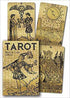Tarot Black and Gold London 1909 deck box showing gold-illustrated Rider-Waite-Smith artwork on a black background, collector’s edition.