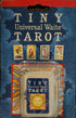 Tiny Universal Waite tarot keychain with 78 miniature Rider-Waite-Smith cards in colourful retail packaging.