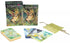 Tree Keepers Oracle deck set with cards guidebook and drawstring bag featuring vibrant nature-themed illustrations on a plain background