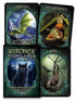 Witches Familiars Oracle deck box by Meiklejohn-Free and Peters showing animal spirit card art