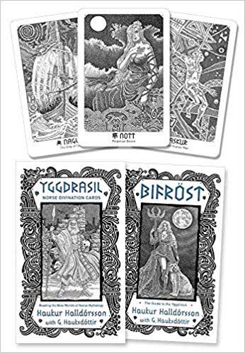 Yggdrasil Norse Divination cards dk &amp; bk by Halldorsson &amp; Hauksdottir