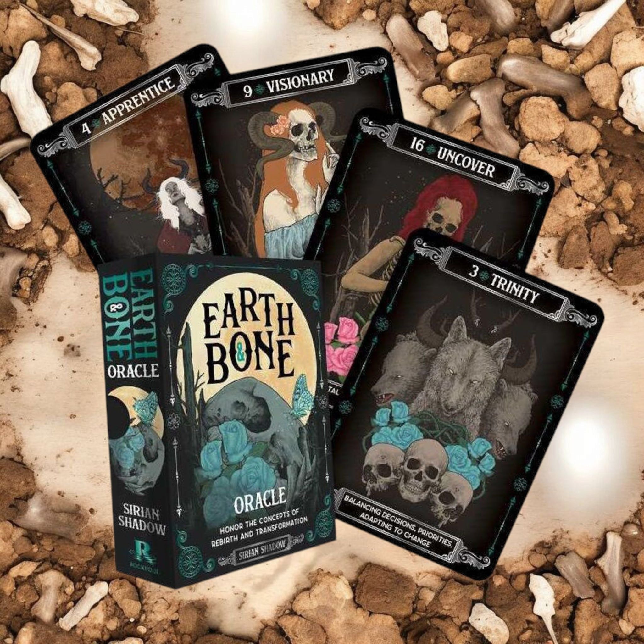 Earth &amp; Bone Oracle Deck by Sirian Shadow – A Tool for Spiritual Growth &amp; Transformation