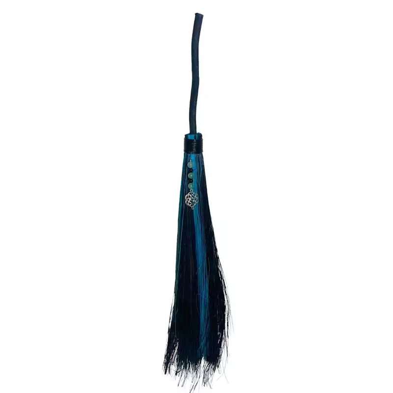21" Celtic Black &amp;amp; Green Besom Broom