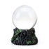 Triple Goddess crystal ball set — 100mm crystal ball on decorative goddess figure base with leaf and vine detailing representing Maiden Mother Crone.