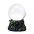Triple Goddess crystal ball set — 100mm crystal ball on decorative goddess figure base with leaf and vine detailing representing Maiden Mother Crone.
