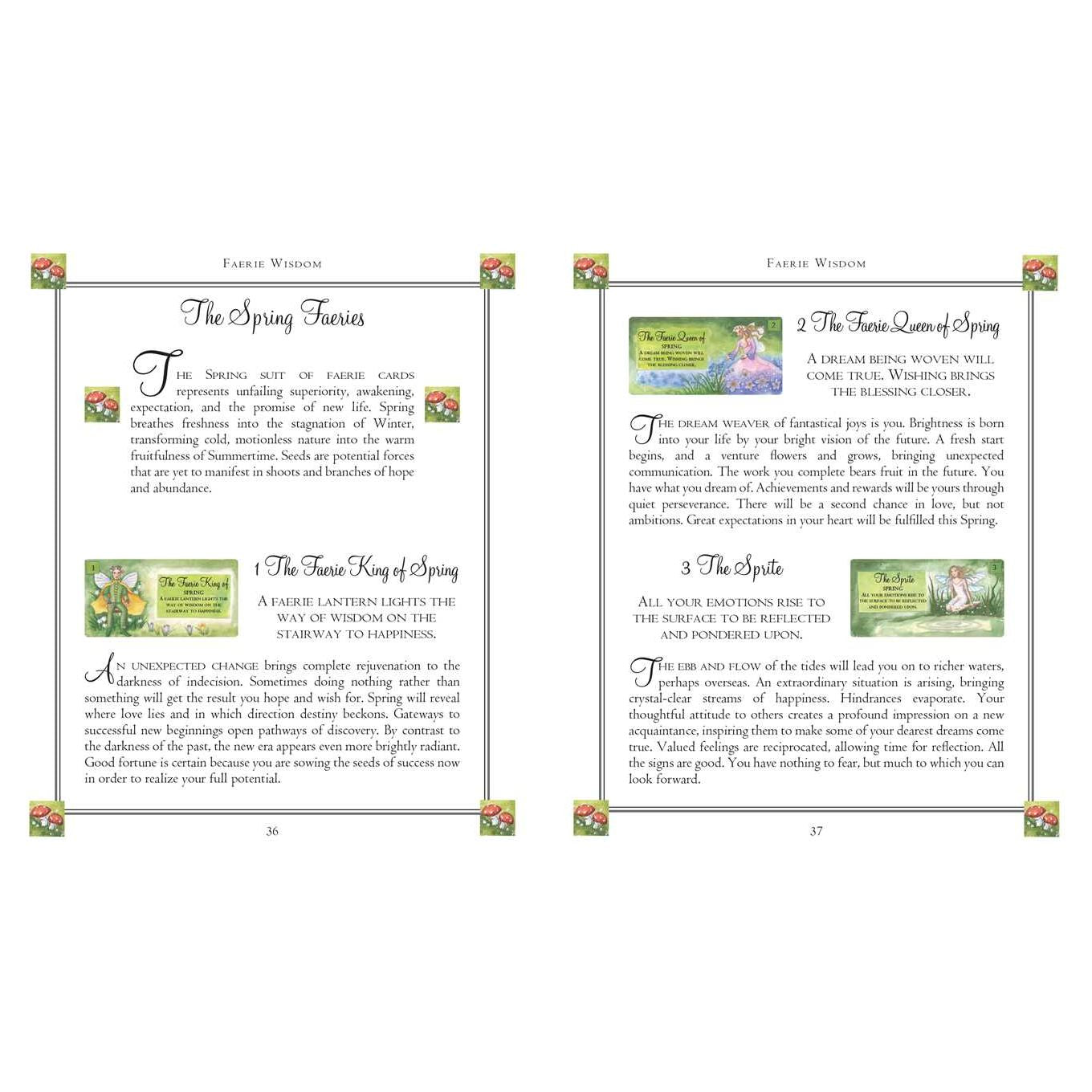 Faerie Wisdom Oracle Cards &amp; Guidebook by Gillian Kemp – Enchanted Faerie Divination Deck