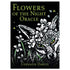 Flowers of the Night Oracle card featuring black and white illustration of a fox adorned with night-blooming flowers, Cheralyn Darcey 44-card nocturnal botanical deck.