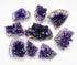 Natural amethyst druse cluster formations showing sparkling purple crystal points on matrix — 1 lb bulk for altar and crystal grid work.