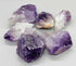 One pound bulk supply of raw amethyst rough points and clusters in natural purple crystal form