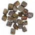 1 lb crazy lace agate tumbled polished stones showing swirling multicolor patterns in red yellow and white — joy laughter crystal bulk lot.