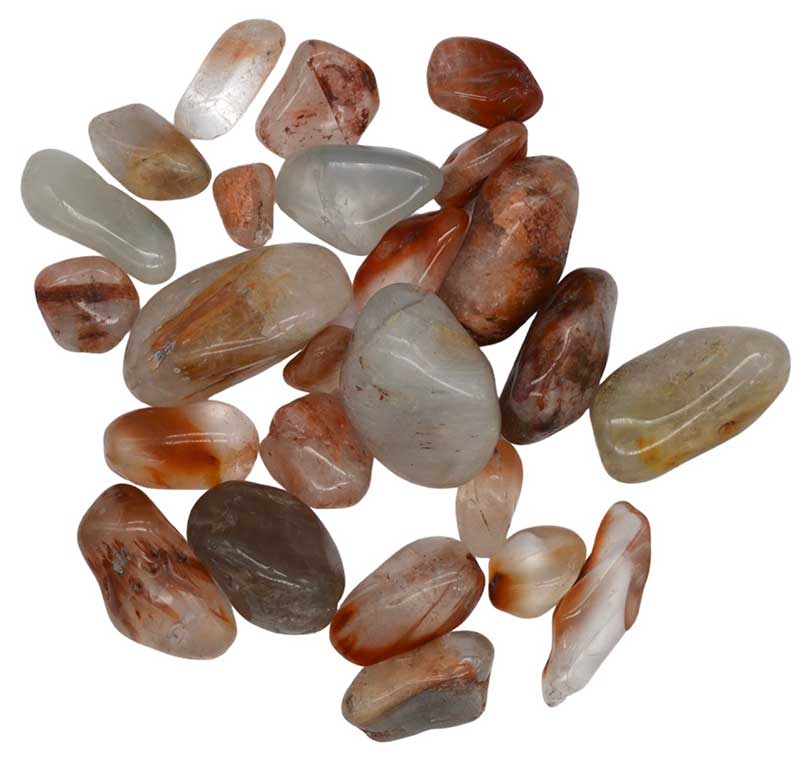 1 pound bag of amphibole angel wing tumbled bulk crystals with pale phantom inclusions for anxiety relief spiritual connection and dream work