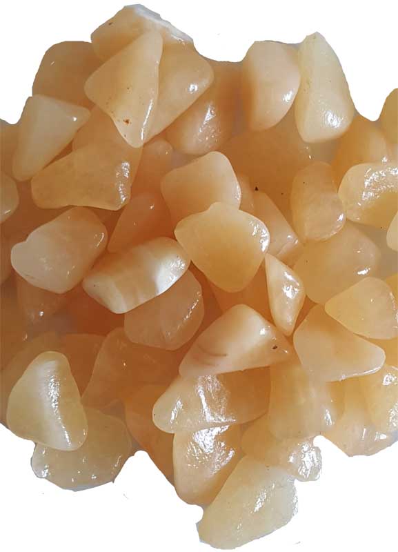 One-pound collection of smooth bright orange calcite tumbled stones for sacral chakra creativity joy emotional block clearing and positive energy confidence