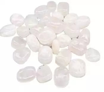 1 lb pink calcite tumbled polished stones in soft pastel pink tones — heart chakra self-love crystal bulk lot.